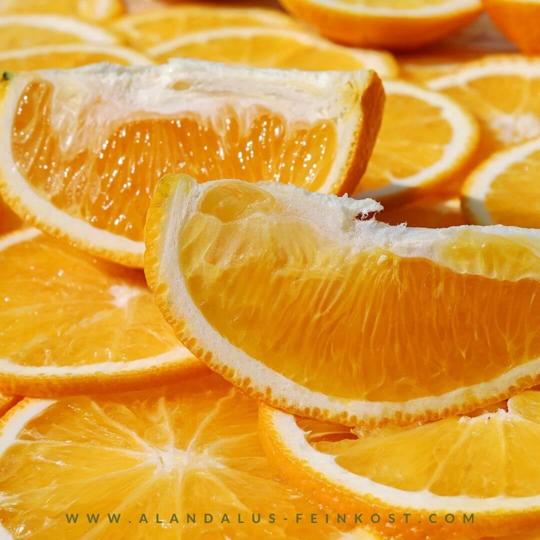 Orangen gelegt aus Spanien